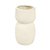 VASO DECORATIVO TEXTURAS EM CERAMICA CREME P 20X11CM - Imagem 1