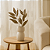 VASO DECORATIVO TEXTURAS EM CERAMICA CREME P 20X11CM - Imagem 2
