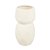 VASO TEXTURAS DECORATIVO EM CERAMICA CREME G 24X13CM - Imagem 1