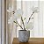 VASO DECORATIVO TEXTURAS EM CERAMICA CINZA 13X14CM - Imagem 2
