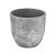 VASO DECORATIVO TEXTURAS EM CERAMICA CINZA 13X14CM - Imagem 1