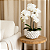 VASO MARES DECORATIVO EM CERAMICA BRANCO P 17X27CM - Imagem 2