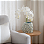 VASO DECORATIVO MARES DECOR EM CERAMICA CINZA P 25X28X26CM - Imagem 2