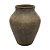 VASO DECORATIVO RUSTICO DE CIMENTO CINZA ESCURO 40CM - Imagem 1