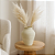 VASO DECORATIVO RUSTICO DE CIMENTO CINZA CLARO 40X29CM - Imagem 2