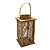 LANTERNA DECORATIVA RUSTICA EM VIDRO G 45X18X18CM - Imagem 1