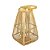 LANTERNA DECORATIVA EM MADEIRA COM COPO DE VIDRO 46X26X26CM - Imagem 1