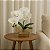 VASO CENTRO DE MESA DECORATIVO EM VIDRO MARROM 15X28CM - Imagem 2