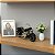 MOTOCICLETA  EM MINIATURA EM METAL PRETA 15X28X9CM - Imagem 2