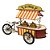 BICICLETA EM MINIATURA SORVETERIA METAL VERM 21X31X10,5CM - Imagem 1