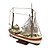 MINIATURA BARCO DE PESCA DECORATIVO VM/BR  41X41X9CM - Imagem 1