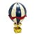 MINIATURA BALAO VINTAGE DECORATIVO AZUL 44X23CM - Imagem 1