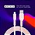 CABO USB-A PARA LIGHTNING MFI EM SILICONE 1,5M ROSA GEONAV - Imagem 4