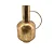 VASO DECORATIVO COM ALCA EM METAL DOURADO 39CM - Imagem 1