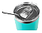 Copo Térmico Inox Siluet 850ml 2 Canudo Escova NTK Turquesa - Imagem 2