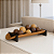 CENTRO DE MESA DECORATIVO EM MADEIRA NATURAL E PRETO - Imagem 3