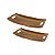CJ 02 BANDEJAS DECORATIVAS EM MADEIRA NATURAL - Imagem 1