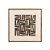 QUADRO BRANCO LINHAS EM MADEIRA NATURAL DECORATIVO 82cm UN. - Imagem 1