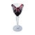 CJ 06 TACAS DE LICOR DE VIDRO LAPIDADO VERMELHO 15,5 CM - Imagem 2