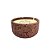 CACHEPOT COM VELA AROMATIZADA EM CIMENTO TEXTURAS MARROM - Imagem 1
