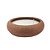 CACHEPOT COM VELA AROMATIZADA VANILLA EM CERAMICA MARROM P - Imagem 1