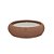 CACHEPOT COM VELA AROMATIZADA VANILLA EM CERAMICA MARROM G - Imagem 1