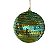 Conj 03 Bolas Natalinas Decoradas Verde - 10cm - Imagem 2