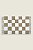 TAPETE XADREZ NEUTRO FRANJAS 50X80./NEUTRO - 100% ALGODAO - Imagem 1