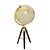 GLOBO TERRESTRE DECORATIVO COM TRIPE EM PVC/METAL 56,5CM - Imagem 1