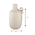 VASO GARRAFA LACO VOLUTA I CREAM RUSTICO 32CM - Imagem 5