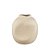 VASO DECORATIVO VOLUTA III BEGE RUSTICO 19CM - Imagem 1