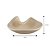 CENTRO DE MESA ORGANICO DECORATIVO BEGE RUSTICO 15,5X33CM - Imagem 3