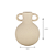 VASO DECORATIVO COM ALCA IV BEGE RUSTICO 16,5CM - Imagem 3