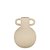VASO DECORATIVO COM ALCA IV BEGE RUSTICO 16,5CM - Imagem 1