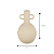 VASO DECORATIVO COM ALCA III BEGE RUSTICO 24,5CM - Imagem 3