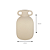 VASO DECORATIVO COM ALCA I BEGE RUSTICO 20,5CM - Imagem 3