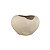 VASO DECORATIVO LUMINA III BEGE RUSTICO 16,5X27CM - Imagem 1