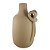 VASO GARRAFA CERAMICA MARROM RUSTICO LACO VOLUTA I 32CM - Imagem 1