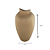 VASO DECORATIVO CERAMICA MARROM RUSTICO ATOMO II 34CM - Imagem 3