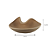 CENTRO DE MESA ORGANICO DECORATIVO MARROM RUSTICO 15,5X33CM - Imagem 3