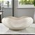 CENTRO DE MESA EM CERAMICA OFF WHITE VOLUTA 12X34CM - Imagem 2
