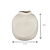 VASO DECORATIVO EM CERAMICA OFF WHITE VOLUTA III 19CM - Imagem 3