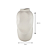 VASO EM CERAMICA DECORATIVO OFF WHITE VOLUTA I 38,5CM - Imagem 3