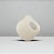 VASO DECORATIVO EM CERAMICA OFF WHITE MODERNO II 17CM - Imagem 4
