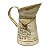 Vaso Jarro Decor de Metal Rústico Bege Le Jardinier 19,5cm - Imagem 1