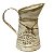 Vaso Jarro Decor de Metal Rústico Bege Le Jardinier 19,5cm - Imagem 3