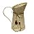 Vaso Jarro Decor de Metal Rústico Bege Plaquinha Vida 19,5cm - Imagem 1