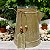 Vaso Jarro Decor de Metal Rustico Marrom Gratidao 22 cm - Imagem 2
