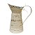 Vaso Jarro Decor de Metal Provençal Bege 31,5 cm - Imagem 3