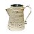 Vaso Jarro Decorativo de Metal Provençal Bege 22 cm - Imagem 1